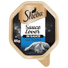 Sheba Sauce Lover Våt Kattematbrett med Tunfisk i Saus