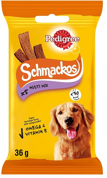 Pedigree Pedigree Schmackos Multi Mix Hundesnacks Okse, Lam og Fjærkre