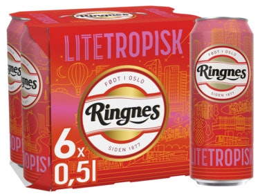 Bilde: © Ringnes / Oda Ringnes Ringnes Lite Tropisk 6 x 0,5l