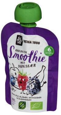 Bilde: © Lev Vel / Oda Lev Vel Smoothie med Skogsbær Fra 6 mnd, Økologisk