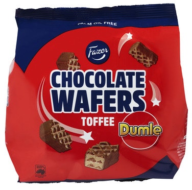 Fazer Dumle Sjokolade Wafers Toffee