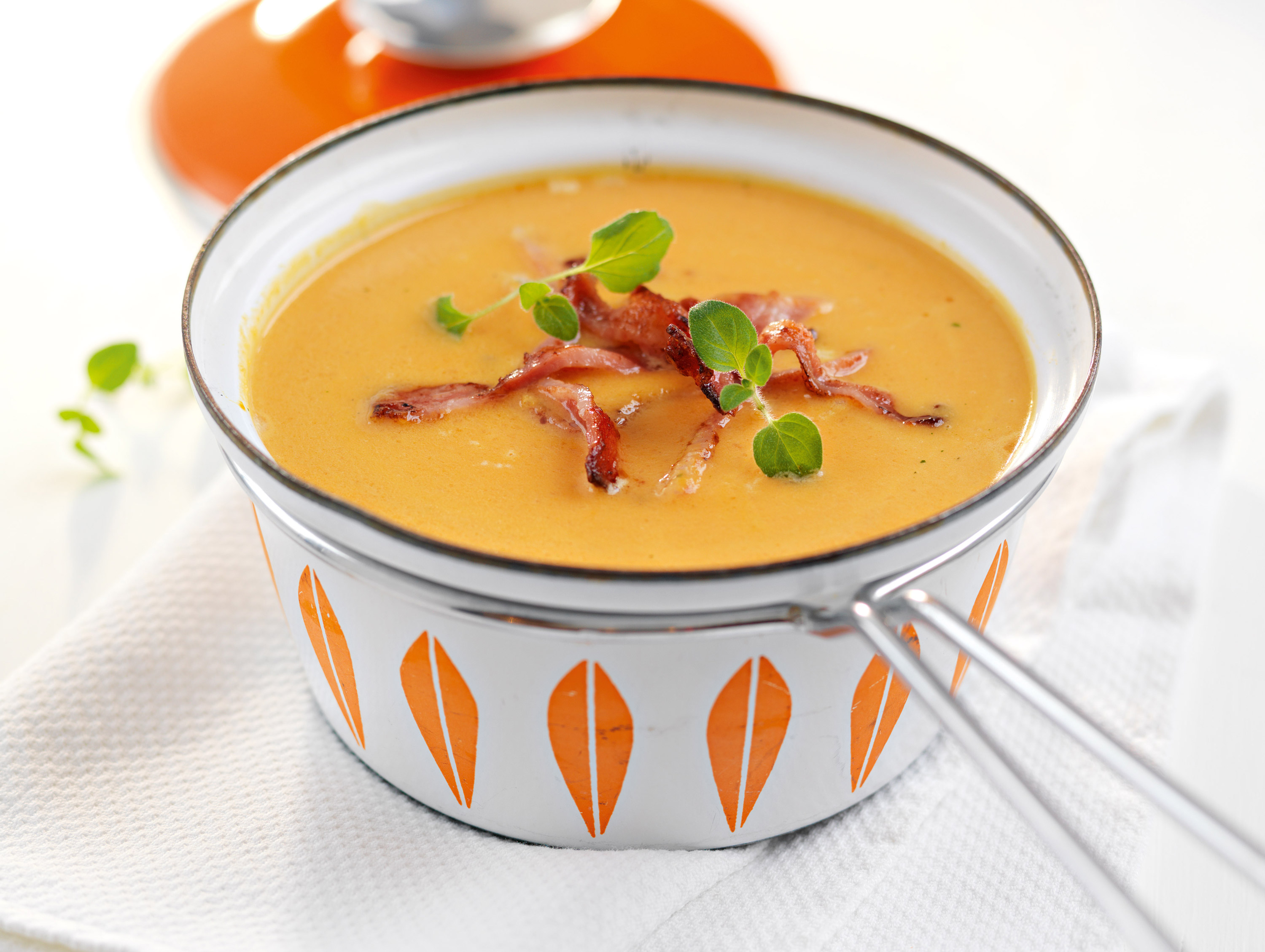 Suppe med søtpotet & bacon