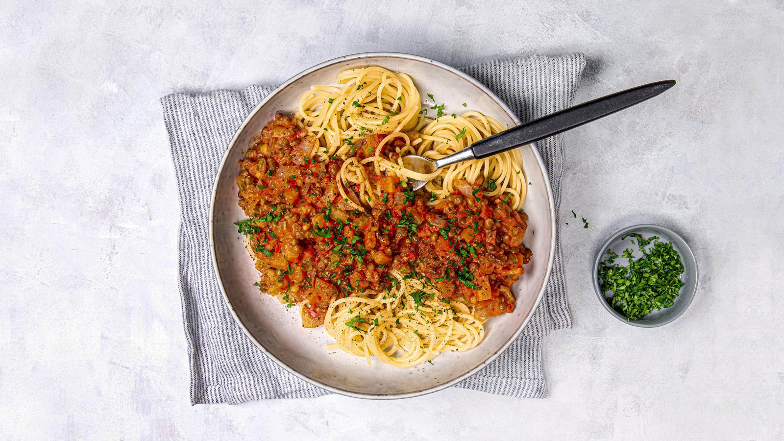 Spaghetti med grønnsaksbolognese
