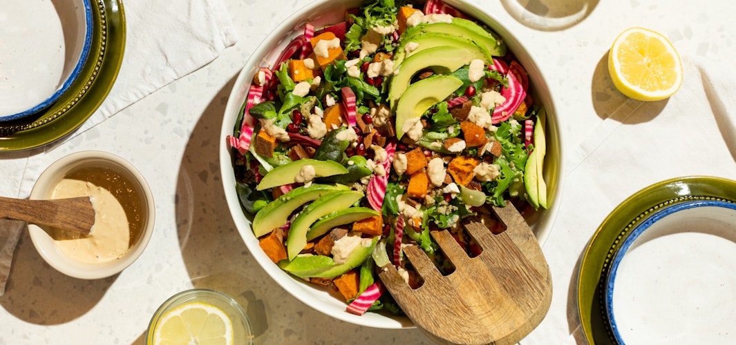 Rainbow bowl med quinoa og grønnsaker