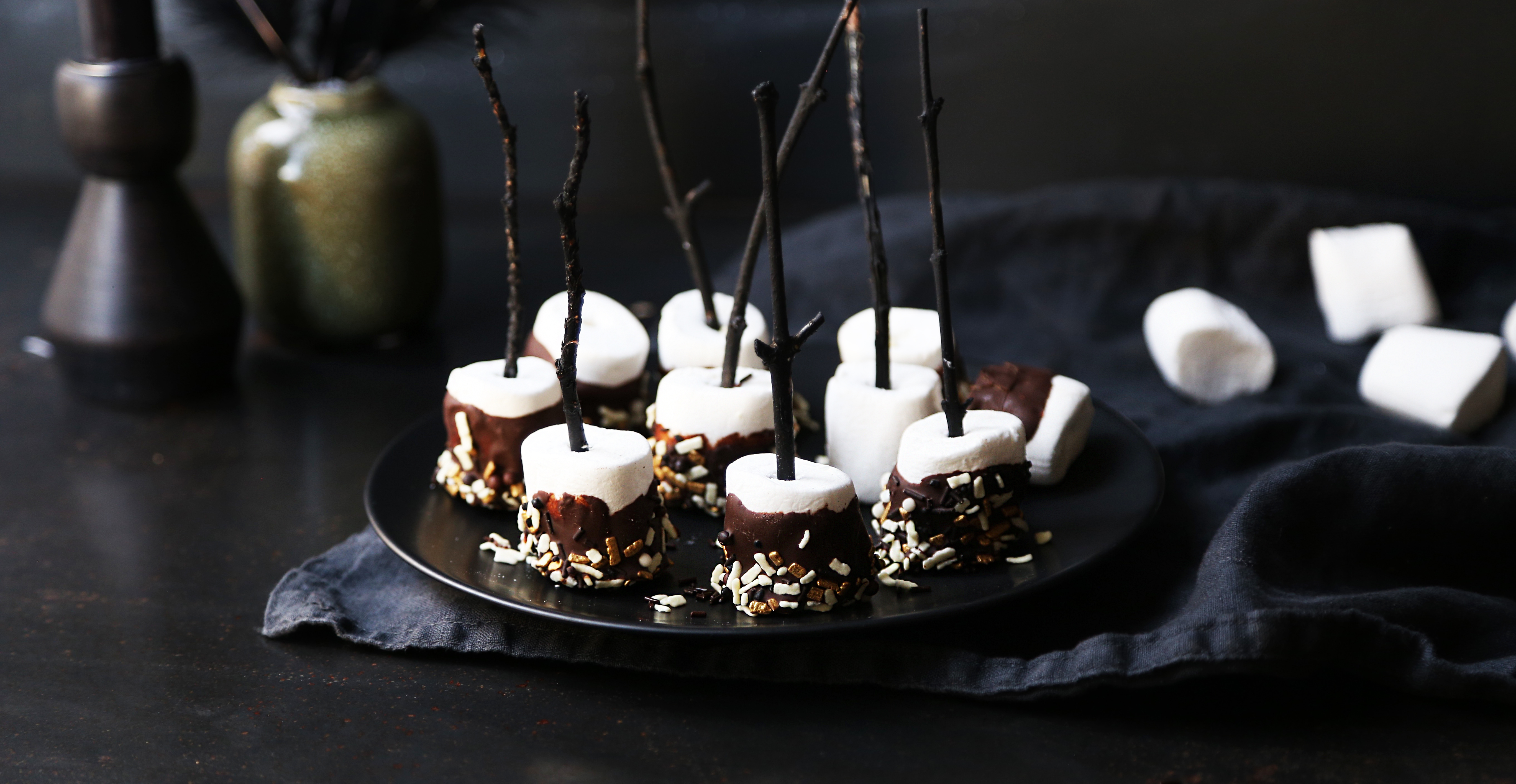 Sjokolade-marshmallows