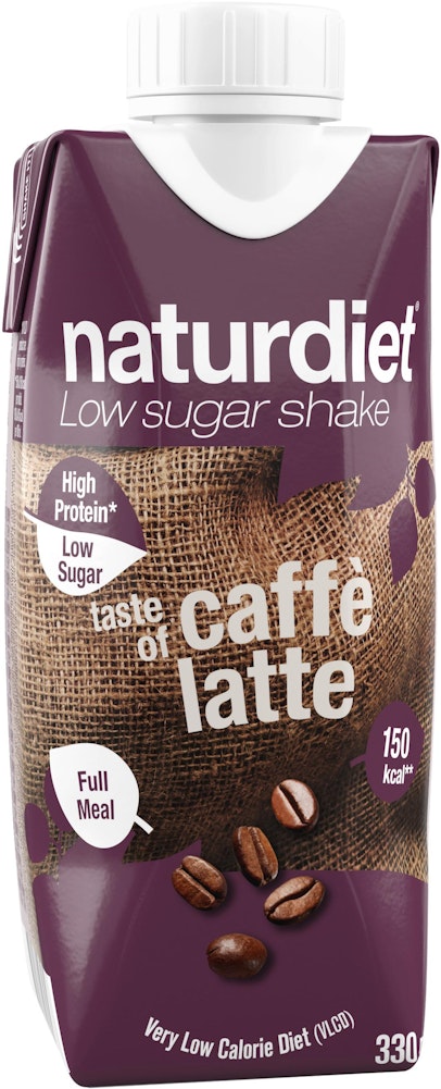 Naturdiet Shake Ready To Drink Kaffe Latte 330ml Naturdiet