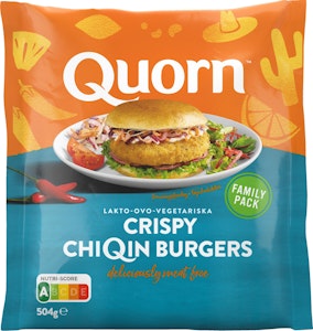 Quorn Crispy ChiQin Burger Fryst 504g Quorn