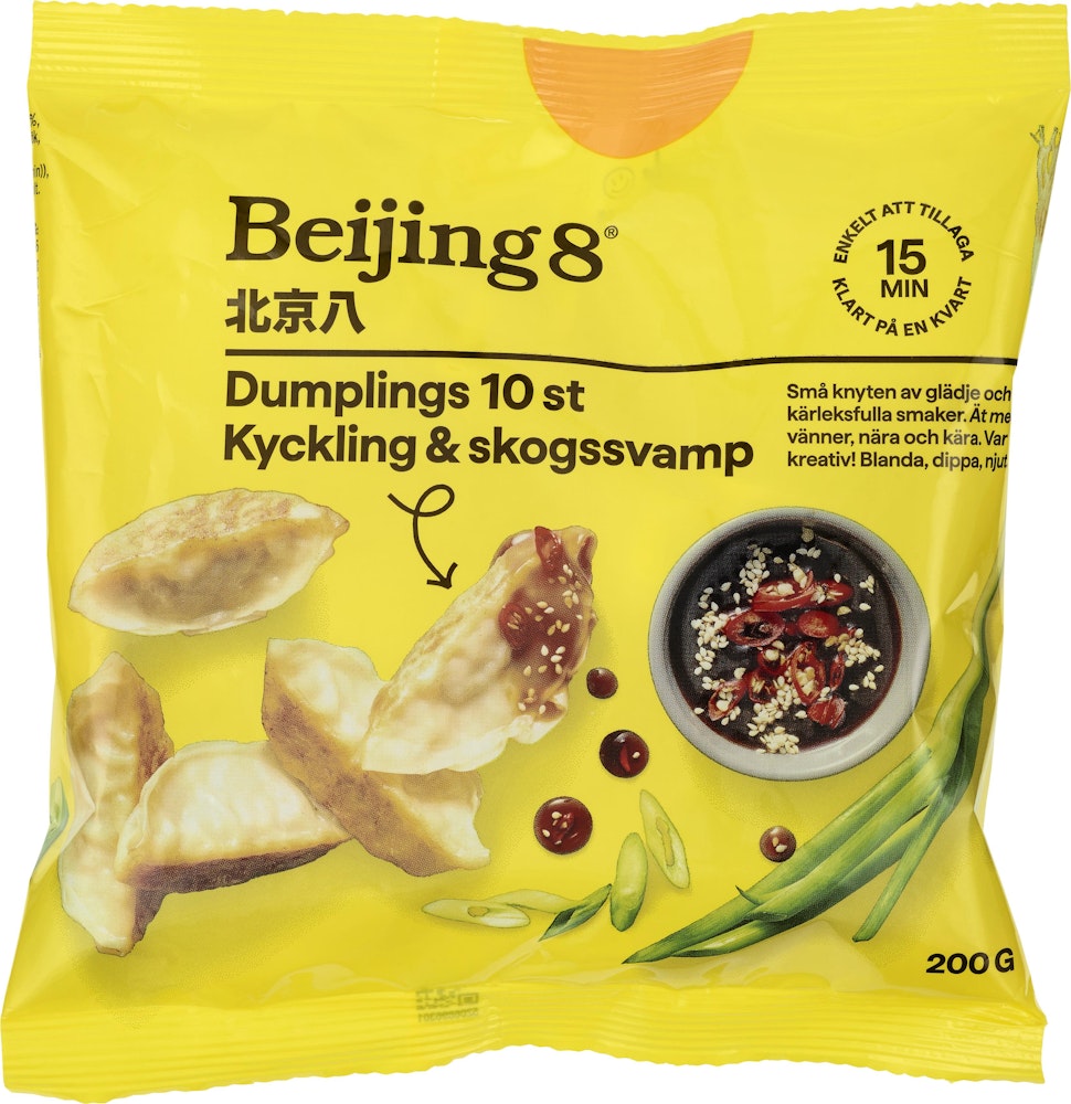 Beijing8 Dumpling Kyckling & Skoggsvamp Fryst