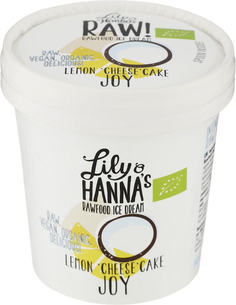 Lily & Hanna Lemon Cheesecake Joy EKO Lily & Hanna's Rawfood Ice Dream
