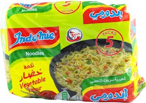 Snabbnudlar Grönsaker 5X75g Indo Mie