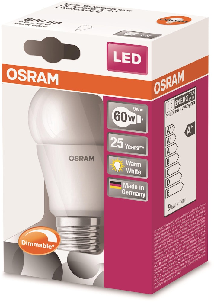 Osram LED CLA 60 Normal E27 Matt Dim Osram