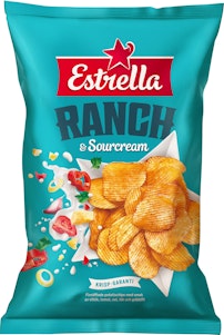 Estrella Chips Ranch & Sourcream 275g Estrella