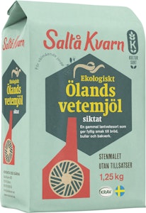 Saltå Kvarn Ölandsvetemjöl Siktat EKO/KRAV 1,25kg Saltå Kvarn