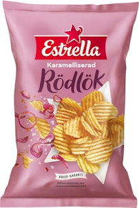 Estrella Chips Karamelliserad Rödlök 275g Estrella