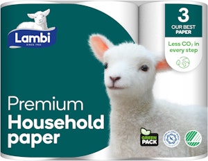 Lambi Hushållspapper Premium 3-p Lambi