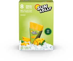 Sun Lolly Glass Mango 8-p Sun Lolly