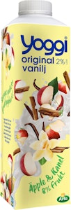 Yoggi Yoghurt Äpple, Vanilj & Kanel 2% 1000g Yoggi