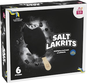 Glasspinne Lakrits 6-P