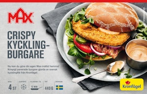 Crispy Kycklingburgare Fryst