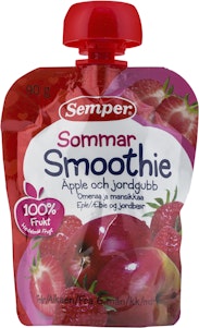 Semper Smoothie Sommar Äpple/Jordgubb 6M Semper
