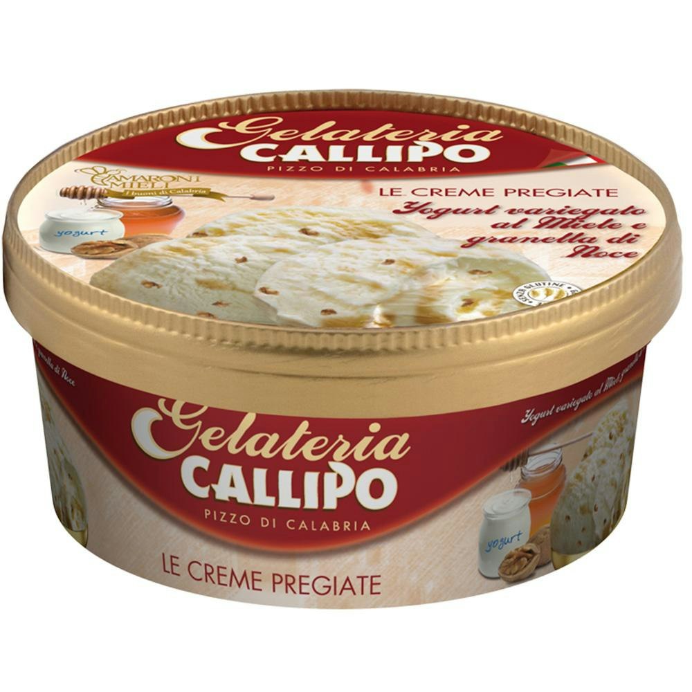 Gelateria callipo Yoghurtglass krossade Valnötter Gelateria Callipo