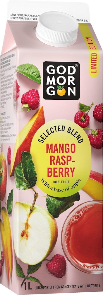 God Morgon Juice Selected Blend Mango & Raspberry 1L God Morgon
