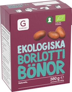 Garant Borlottibönor EKO 380g Garant Eko