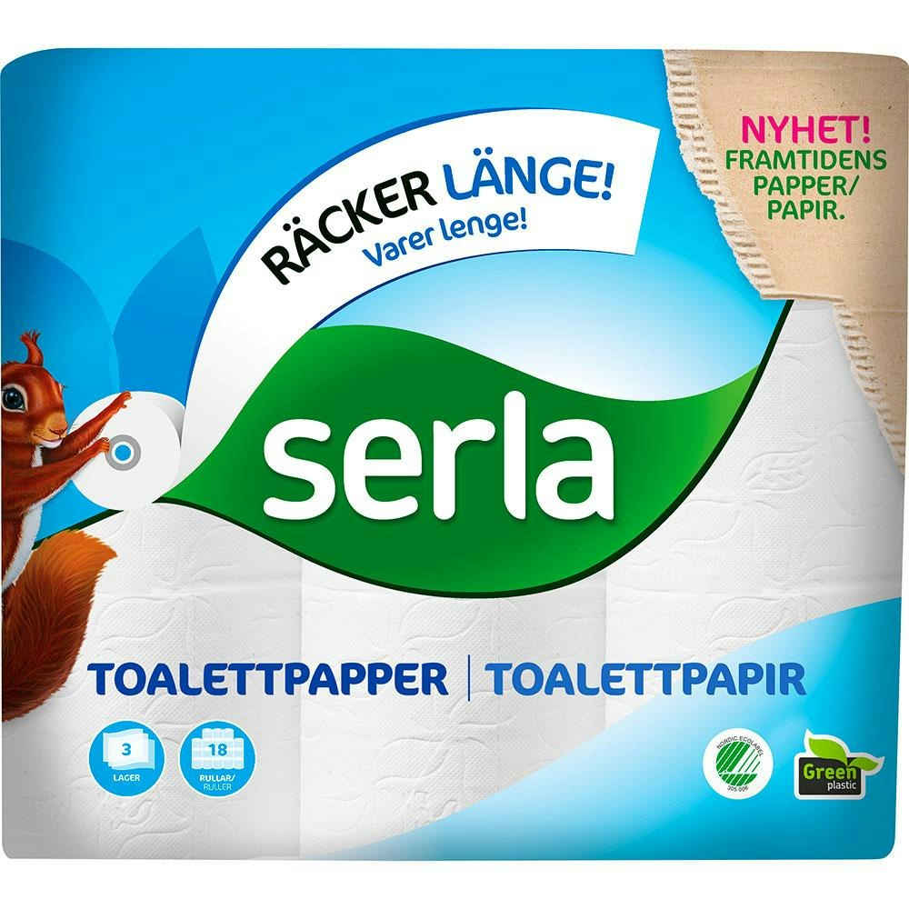 Serla Toalettpapper 18-p 3-skikt Serla