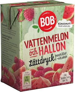 Bob Lättdryck Vattenmelon/Hallon 2dl Bob