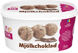 Gräddglass Mjölkchoklad 1,
