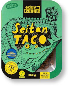 Edgy Veggie Pulled Seitan Taco 250g Edgy Veggie