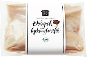 Reko Kycklingbröstfilé Fryst KRAV ca 430g Reko