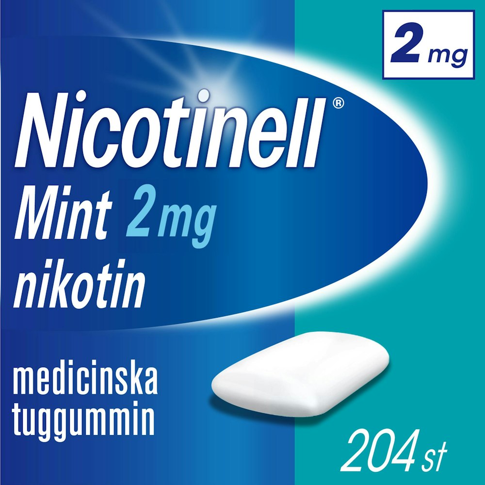 Nicotinell Medicinskt Nikotintuggummi 2mg Mint 204-p Nicotinell
