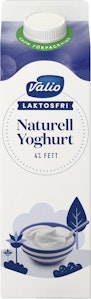 Valio Krämig Laktosfri Yoghurt Naturell 4% 1000g Valio