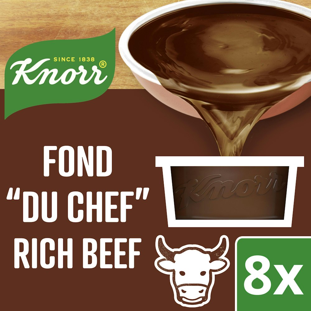Knorr Mörk Nöt Buljong Fond du Chef 8-p Knorr