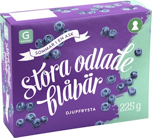 Garant Blåbär Odlade Frysta 225g Garant