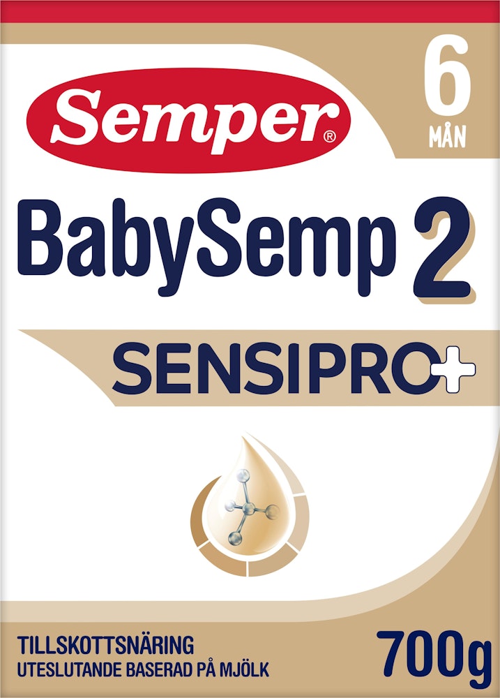 Semper Tillskottsnäring BabySemp 2 SensiPro 6M 700g Semper