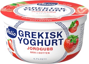 Valio Grekisk Yoghurt Jordgubb Laktosfri 4,7% 150g Valio