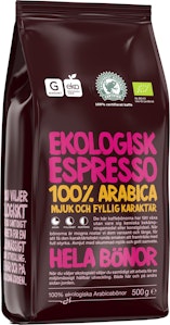Garant Eko Hela Bönor Espresso EKO 500g Garant