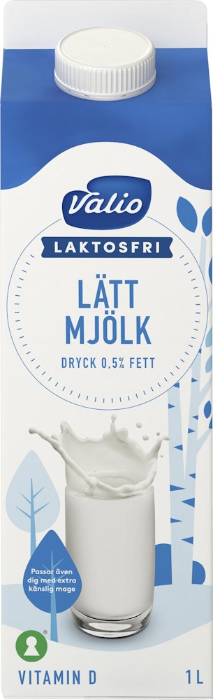 Valio Lättmjölk Laktosfri 0,5% 1L Valio