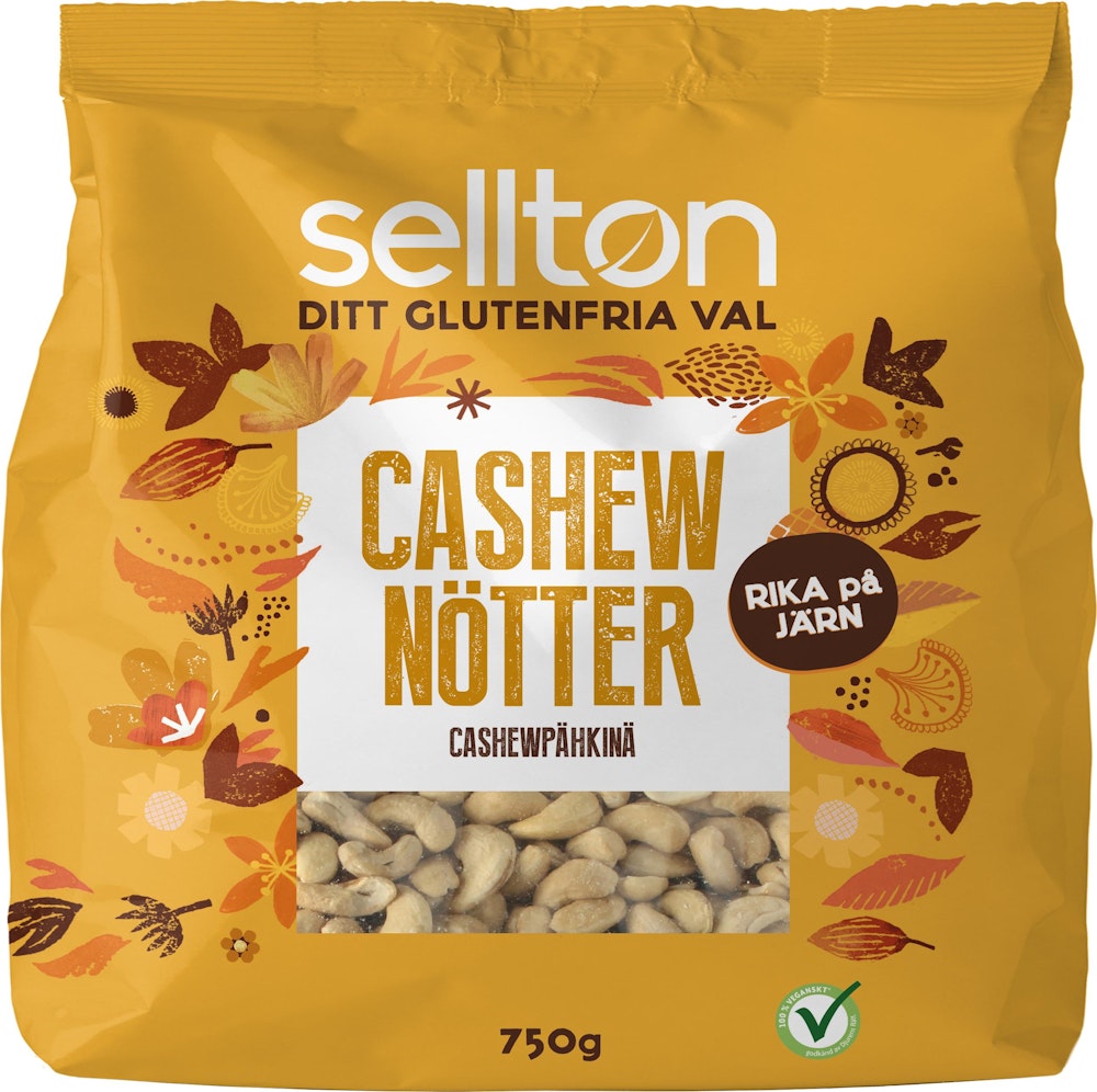 Sellton Cashewnötter Naturella 750g Sellton