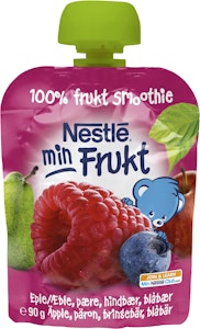 Nestlé Klämpåse Min Frukt Äpple & Hallon 6M 90g Nestle