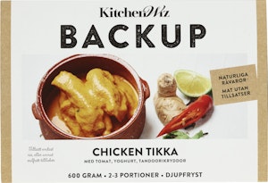 Backup Chicken Tikka 2-3 Port Fryst 600g Backup