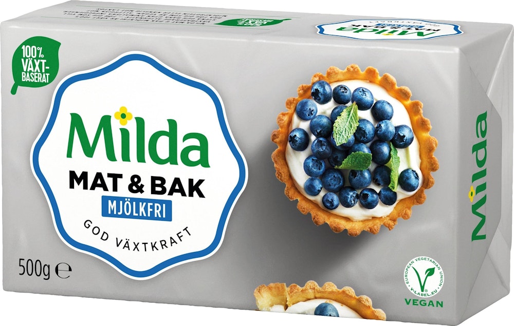 Milda Margarin Mat & Bak Mjölkfritt 80%