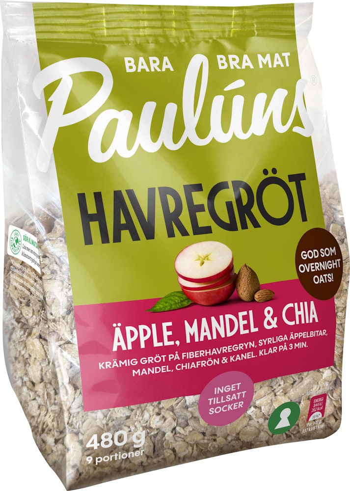 Paulúns Havregröt Äpple Mandel & Chia