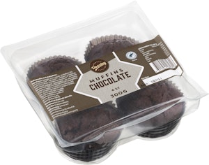 Dazzley Muffins Chocolate 4-p 300g Dazzley
