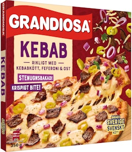 Grandiosa Pizza X-Tra Allt Kebab Fryst 350g Grandiosa