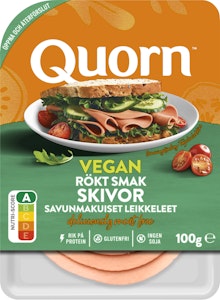 Quorn Vegan Skivor med Rökt Smak 100g Quorn