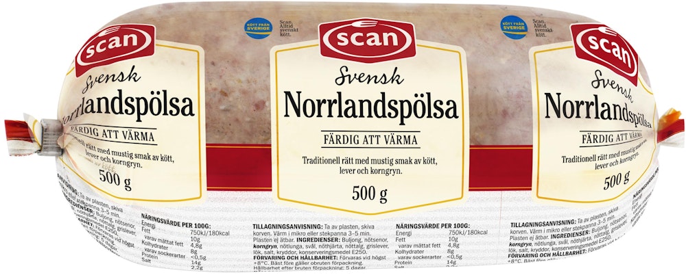 Scan Norrlandspölsa 500g Scan