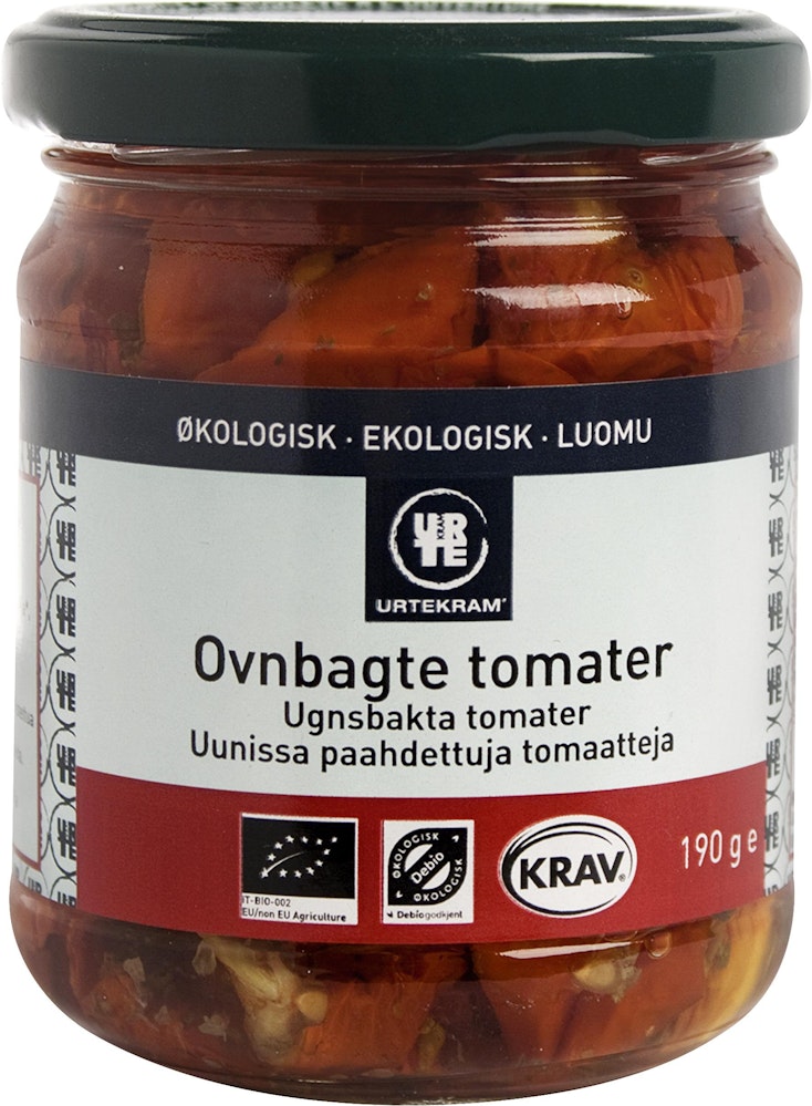 Urtekram Ugnsbakade Tomater i Olja EKO/KRAV Urtekram